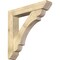 Ekena Millwork Olympic Slat Rough Sawn Bracket w/ Offset Brace, Douglas Fir, 8"W x 44"D x 44"H BKT0806X44X44OLY06RDF - alternate 1